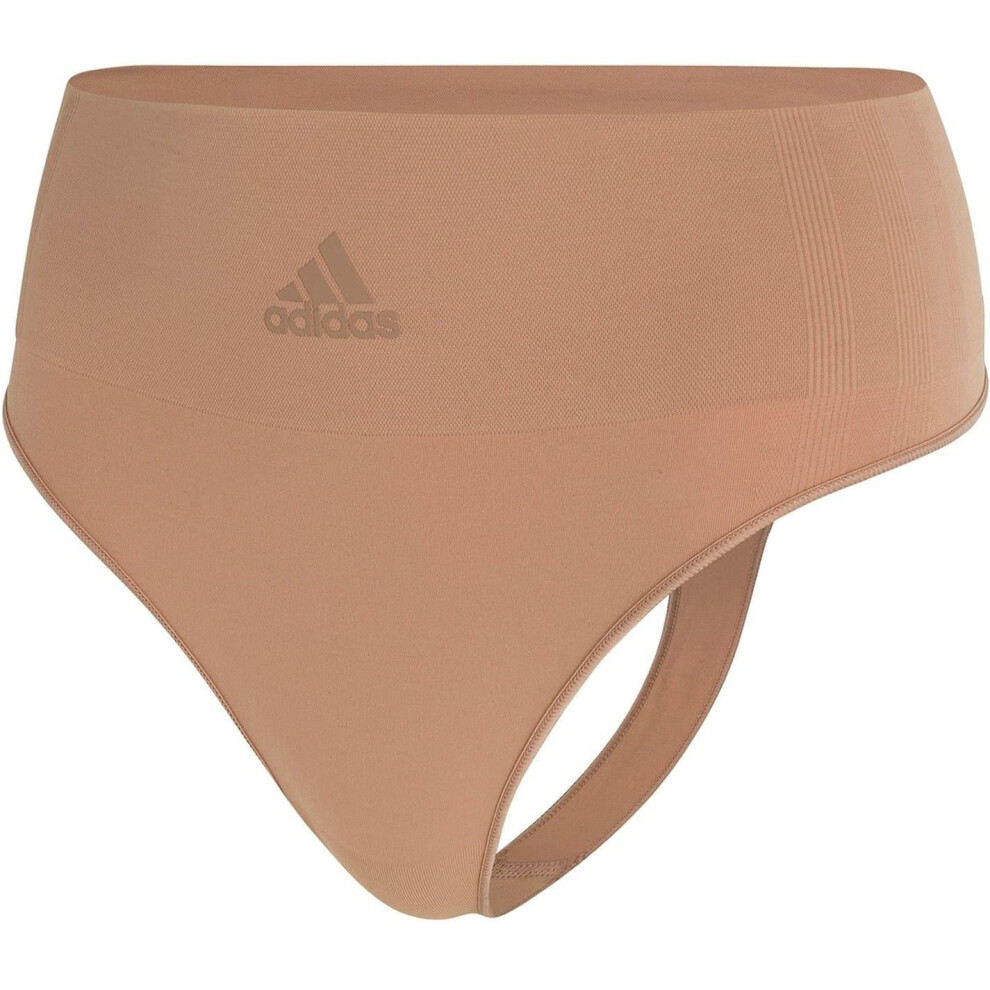 Adidas (8 Uk, Almond) Womens/Ladies Seamless Thong