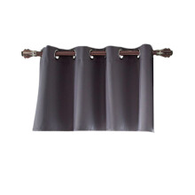 Blackout Curtain Grommet Top 14x29 Inch Grey