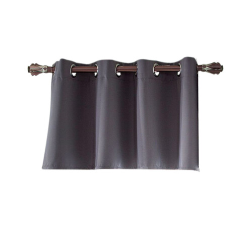 Blackout Curtain Grommet Top 14x29 Inch Grey