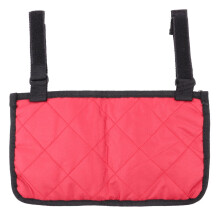 Red Wheelchair Storage Bag with Multiple Pockets