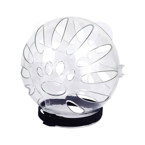 Cat Muzzle Transparent Breathable Hood for Bathing Grooming 1