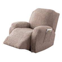 Recliner Sofa Cover Set 4-Piece with Pockets for 1-Seater