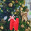 Décorations de Noël en feutrine rouge, lettres A-Z, 26 pièces 4
