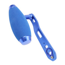Visserijrolhandvat Aluminium Power Slingerknop Greepdeel-Blauw