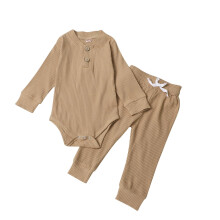 Baby Knit Top and Crawl Pant Suit Brown 18-24 Months