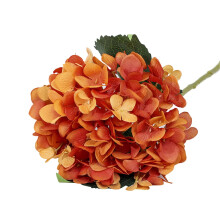 Artificial Hydrangea Silk Flowers Bouquet 3 pcs White