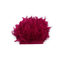 Turkey Feather Trim Natural 2M 4-6 Inch Width
