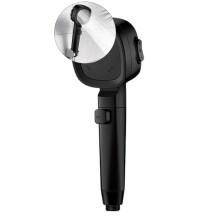 Handheld Shower Head with Water Jets Black