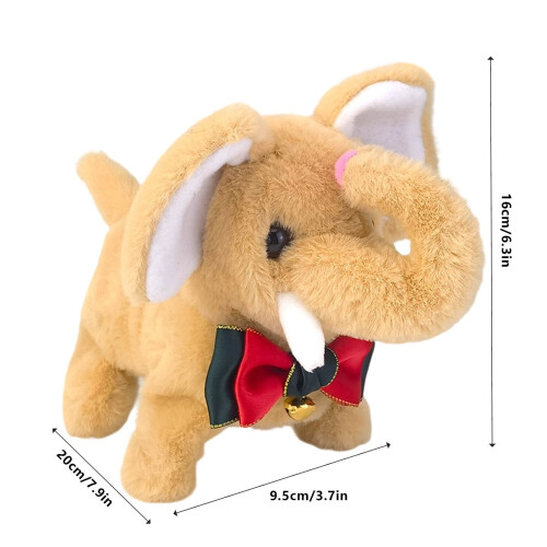 Electric Interactive Elephant Plush Toy 20cm with Sounds 1