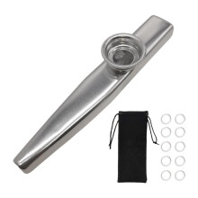 Kids Kazoo Portable Music Class Set Silver Dust Cover