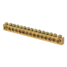 Raindrops Ground Bus Bar 15-Hole Heavy-Duty