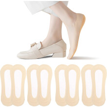 Women's No-Show Socks Low-Cut Non-Slip Liner 4-8 Pairs