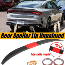 Rear Trunk Spoiler Lip Adjustable 45-50 Inch ABS Duckbill