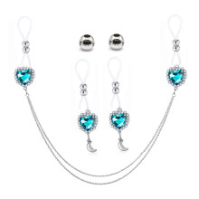 Rhinestone Nipple Chain Non-Piercing Bra Chain 1 Piece