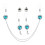 Rhinestone Nipple Chain Non-Piercing Bra Chain 1 Piece 1