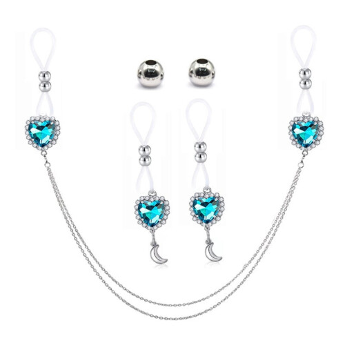 Rhinestone Nipple Chain Non-Piercing Bra Chain 1 Piece