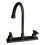 RV Kitchen Faucet Double Handle High Arc Swivel 2-Hole 8