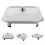 Stainless Steel Buffet Food Holder Silver 1 Pack 4