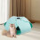 Cat Tunnel Bed Semi-Enclosed Soft Lightweight Light Blue 8