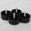 Mavis Laven Round Sofa Legs Black 4 pcs 35mm 1
