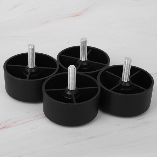 Mavis Laven Round Sofa Legs Black 4 pcs 35mm
