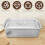 Hotel Pan Rectangular Metal Steamer Pan with Lid 4 Inch Deep 3