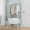 2-Tier Freestanding Clothes Rack White 4
