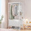 2-Tier Freestanding Clothes Rack White 5