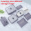 Travel Packing Cubes Set Gray 7-Piece 2