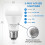 LED Bulbs A19 E26 3000K Warm White 500/1000/1500 lm 2-Pack 6