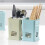Limei plastic utensil holder with 4 compartments and 5