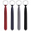 Men's Zipper Tie Adjustable Necktie Polyester 4 Pack 4