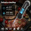 Instant-Read Meat Thermometer 0.5 Waterproof LCD 2