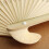 Handheld Folding Fan White Silk Bamboo 30 Pack 5