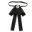 Pre-Tied Bow Tie for Women Solid Black 7.4 x 4.3 Inch 2