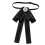 Pre-Tied Bow Tie for Women Solid Black 7.4 x 4.3 Inch 3
