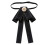 Pre-Tied Bow Tie for Women Solid Black 7.4 x 4.3 Inch 4