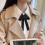 Pre-Tied Bow Tie for Women Solid Black 7.4 x 4.3 Inch 8