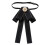 Pre-Tied Bow Tie for Women Solid Black 7.4 x 4.3 Inch 5