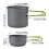 Camping Cookware Mess Kit Non-Stick Lightweight Stackable 3