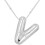 Bubble Letter Necklace 18K Gold Plated Initial Pendant 1