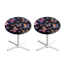 Stretchable Round Table Cover Butterfly Design 24 Inch