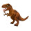 Electronic Walking Dinosaur Toy Brown 1 pc 1