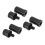 Joint Protectors for Pool Cue Black 6 Sets 3