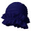 Women's Elastic Ruffle Swim Cap Navy Blue 1