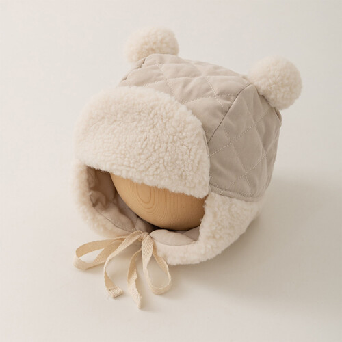 Baby Ear Protection Hat Warm Windproof Bonnet for 0-3 Years 2