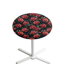 Round Washable Cocktail Tablecloth with Elastic Edges 24"