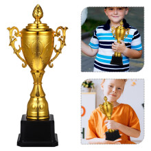 Golden Plastic Trophy for Kids 1 Pack 11.8 x 4.3 x 2.9 in