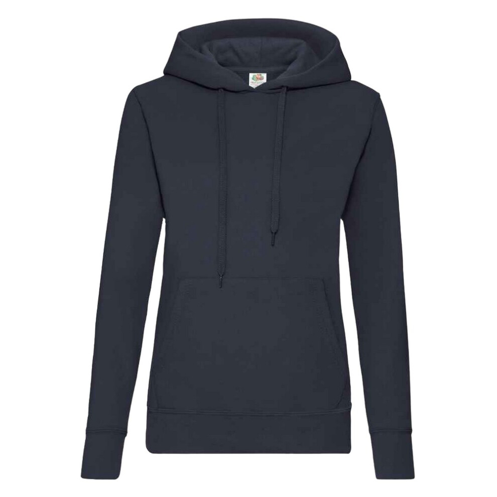 Fruit Of The Loom (Xxl, Deep Navy) Classic Lady Fit Hooded Sweatshirt