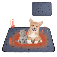 Self-Warming Pet Mat for Cats and Dogs Gray 50x70cm